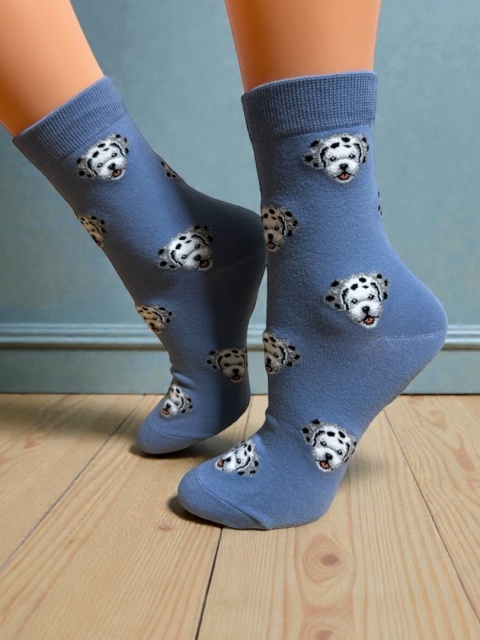 Skarpetki Dalmatyńczyk Damskie (niebieskie)