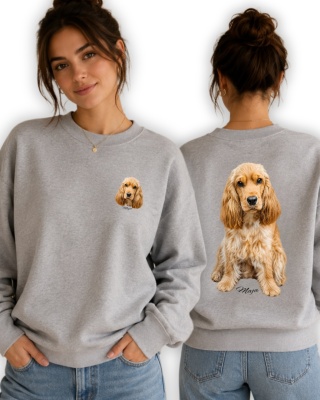Bluza z Twoim Psem ze zdjęcia z nadrukiem