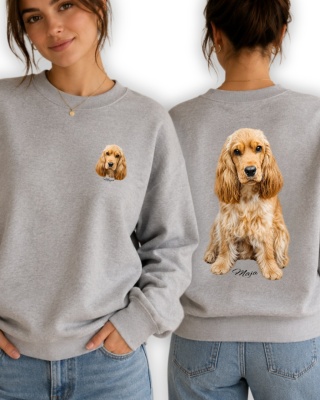 Bluza z Twoim psem ze zdjęcia – personalizowana bluza z nadrukiem