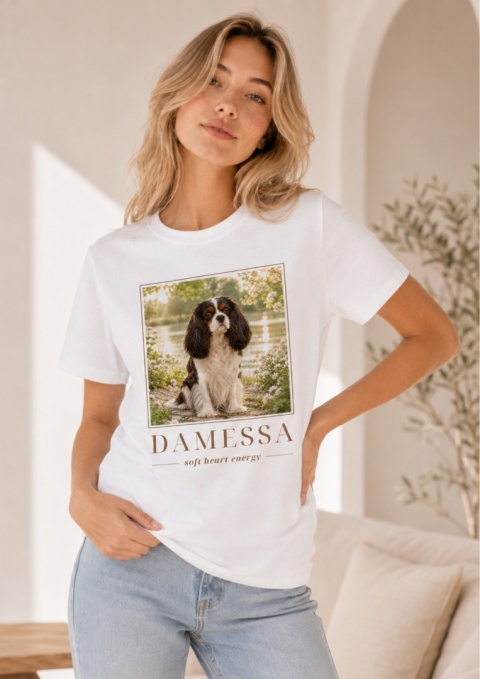 Koszulka z Cavalierem Damska