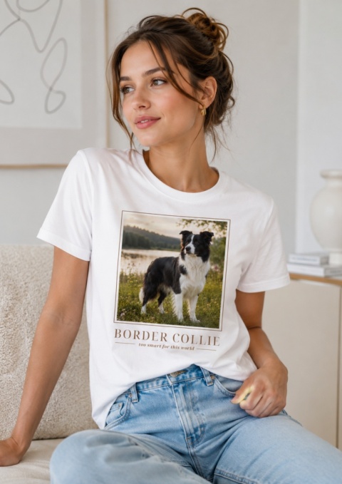Koszulka z Border Collie Damska