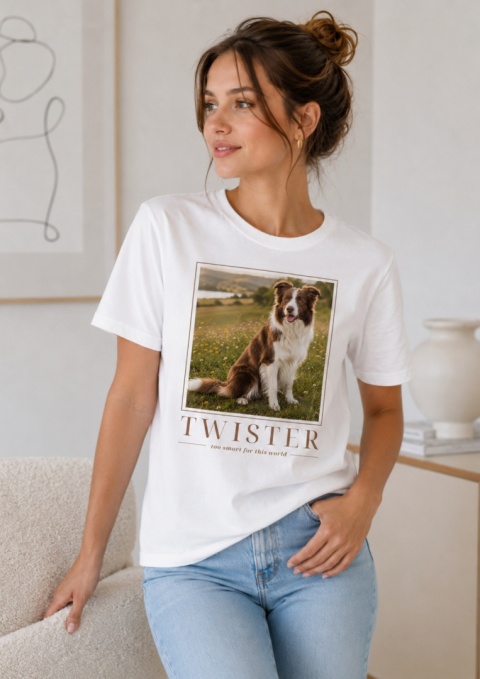 Koszulka z Border Collie Damska