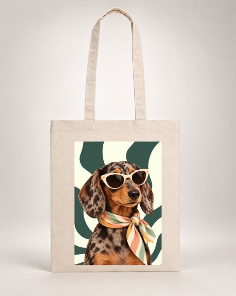 torba na ramię z jamnikiem