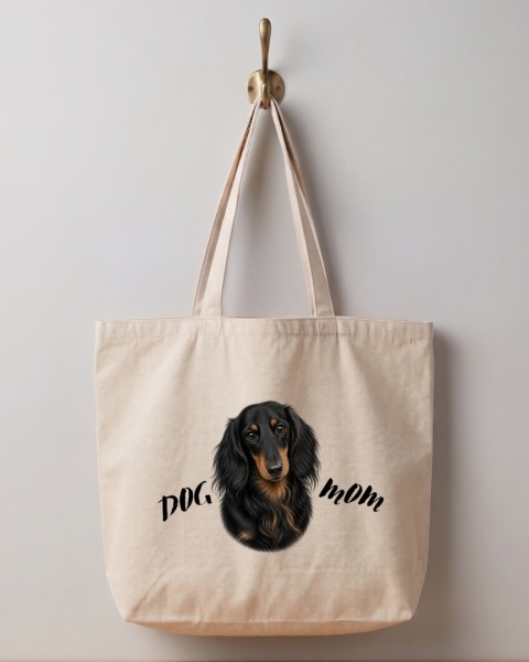 Torba z Jamnikiem Długowłosym DOG MOM