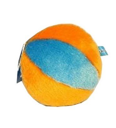 Yarro piłka piszcząca pluszowa dla psa pomarańczowo-niebieska dla psa 12cm Yarro piłka piszcząca pluszowa dla psa pomarańczowo-niebieska dla psa 12cm
