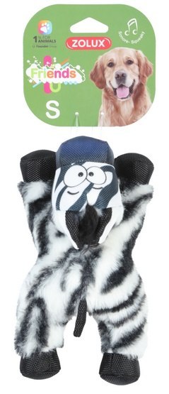 Zolux Zabawka pluszowa piszcząca Friends Zebra Caleb S