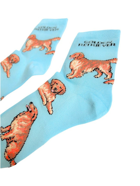 Skarpetki Golden Retriever Dziecięce (niebieskie)