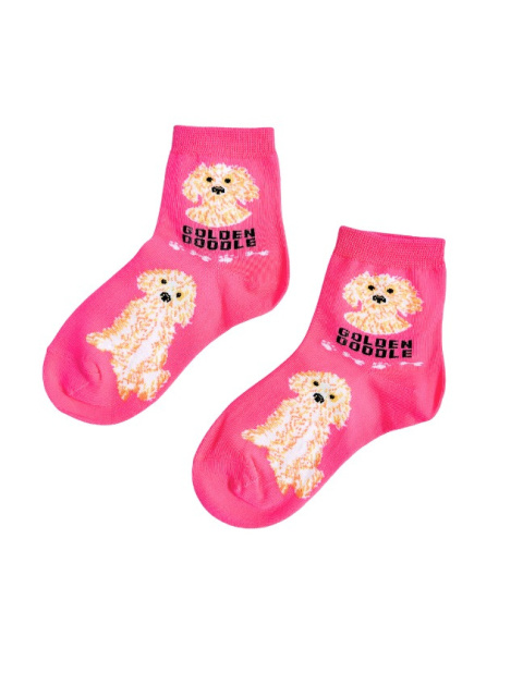 Skarpetki w Goldendoodle Dziecięce (różowe)