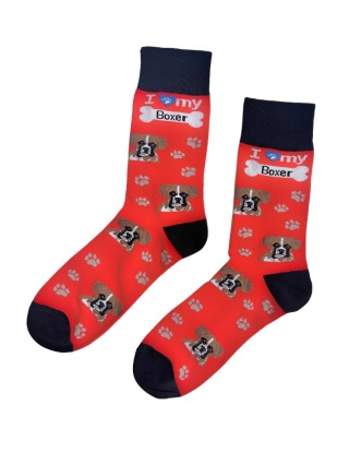 Skarpetki z Bokserem Męskie (czerwone)